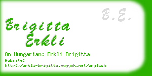 brigitta erkli business card